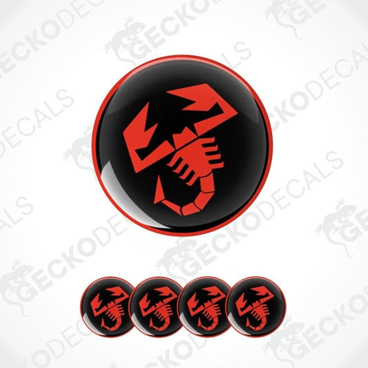 Red scorpion logo on black background with 'Gecko Decals' branding.