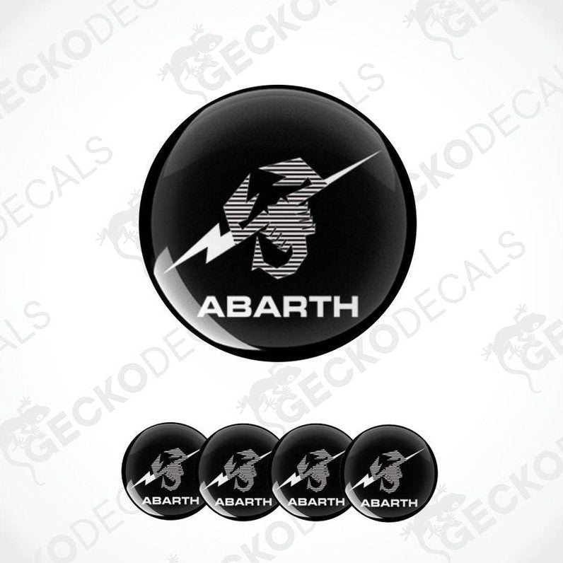 Abarth logo decal on a white background