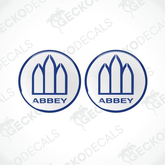 Blue Abbey Caravan epoxy resin dome decals set