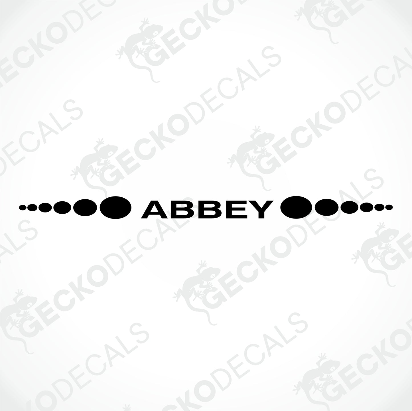 ABBEY REAR DECAL