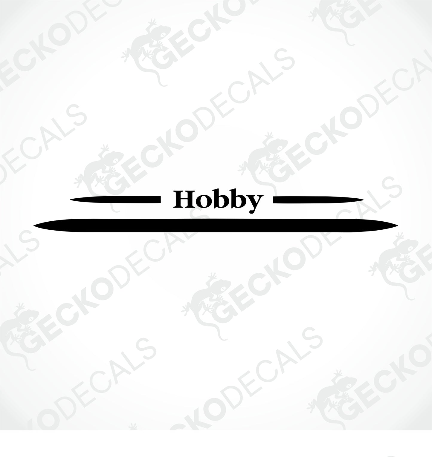 HOBBY REAR DECAL