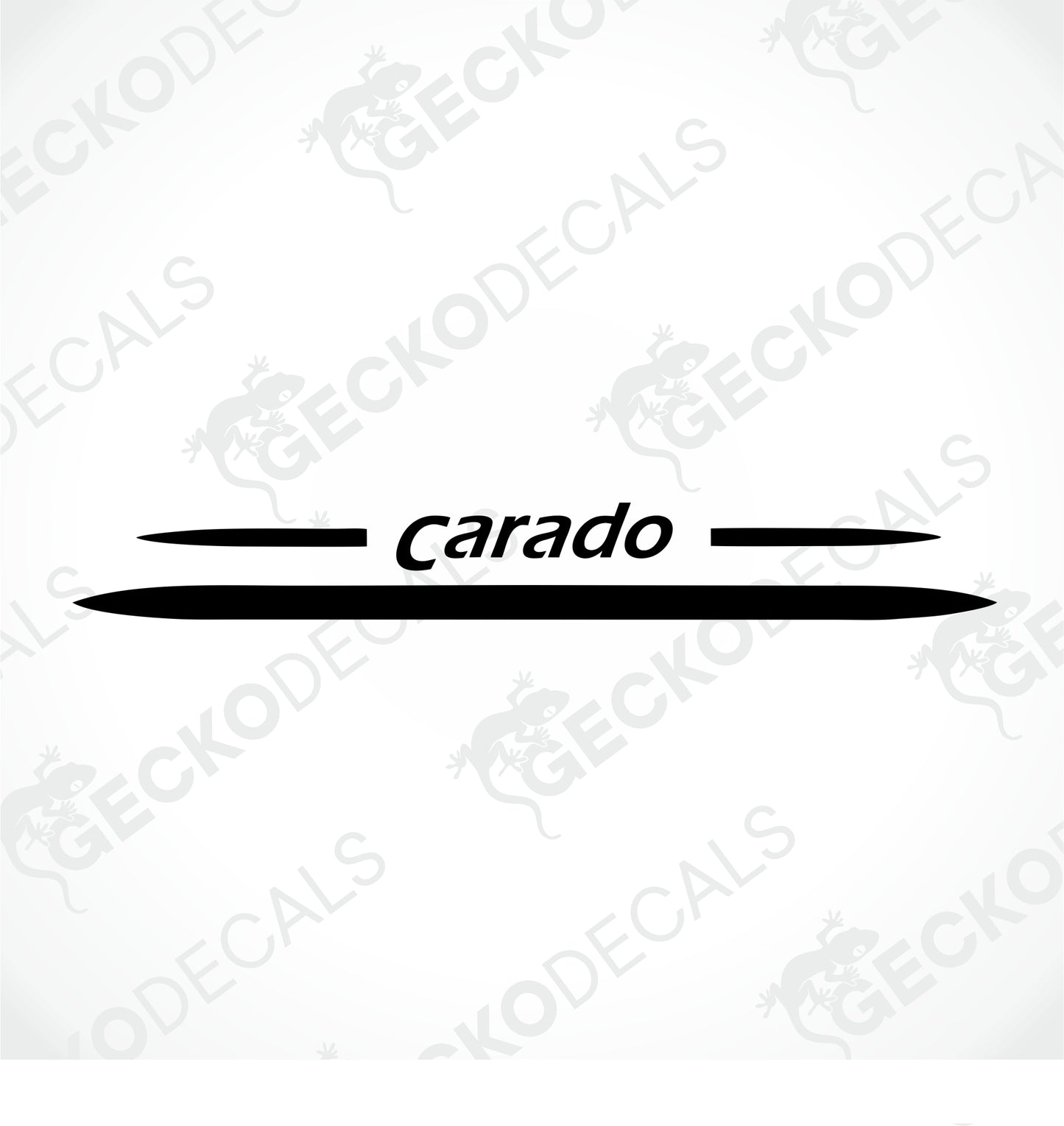 CARADO REAR DECAL