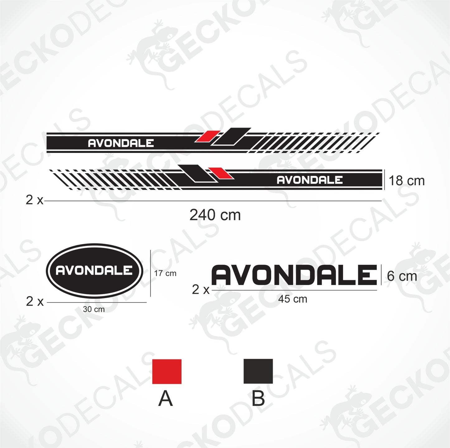 AVONDALE DEKORATIONSSETT