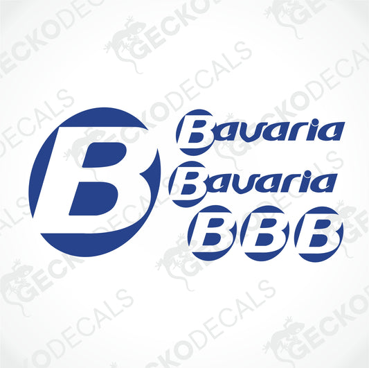 BAVARIA CARAVAN LOGO SET