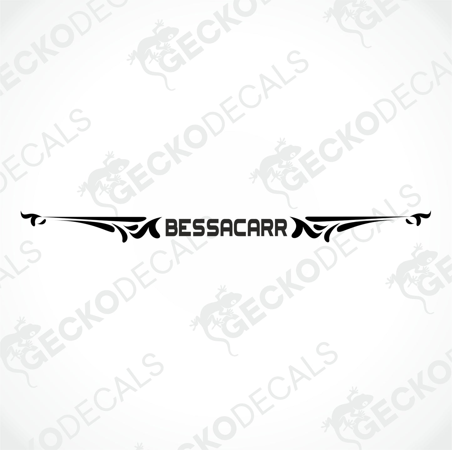 BESSACARR REAR DECAL