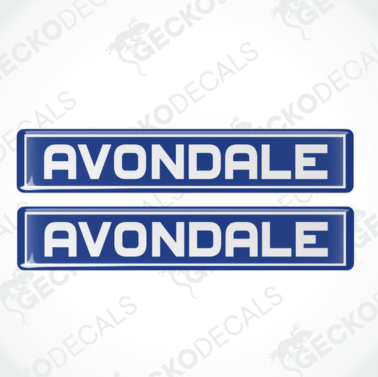 AVONDALE EPOXY DECALS