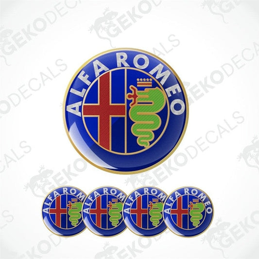 Alfa Romeo logo and brand name on a white background