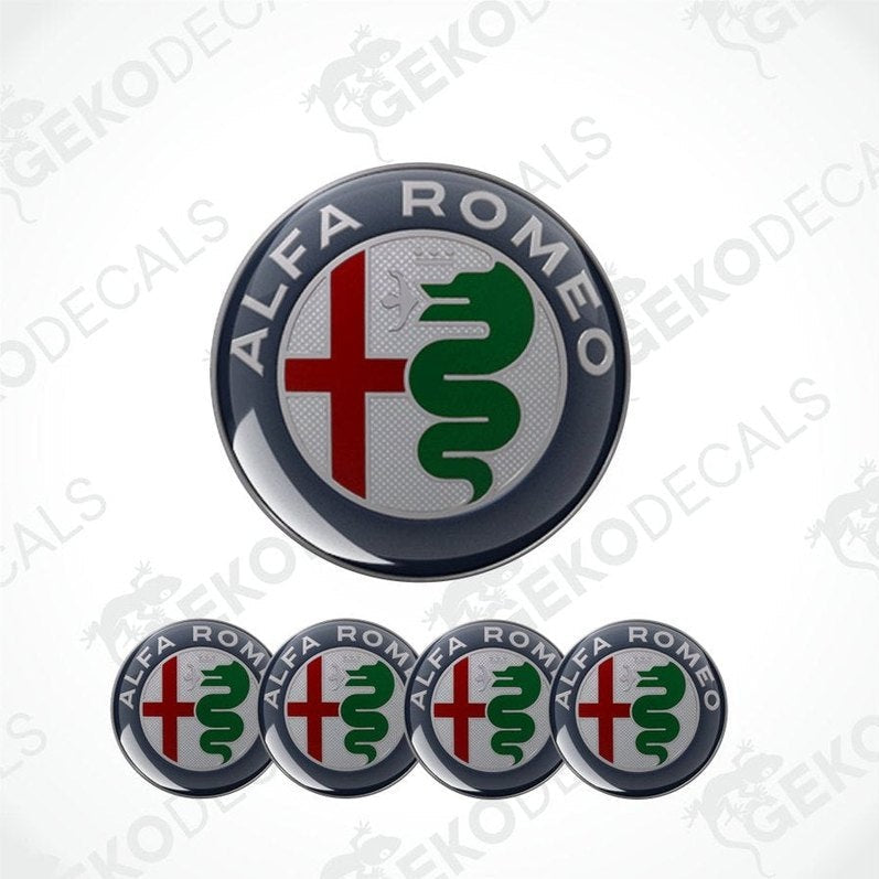 Alfa Romeo logo decal on a white background
