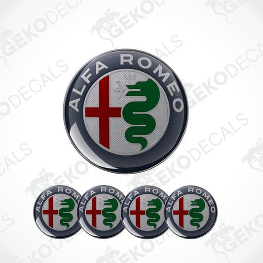 Alfa Romeo logo decal on a white background