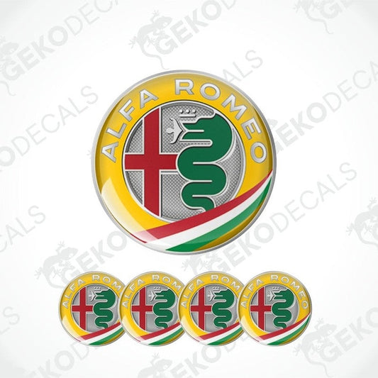 Alfa Romeo logo and brand name on a white background