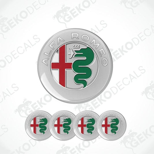 Alfa Romeo logo with snake emblem on a white background