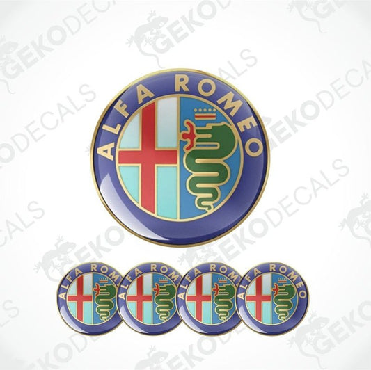 Alfa Romeo logo decal on a white background