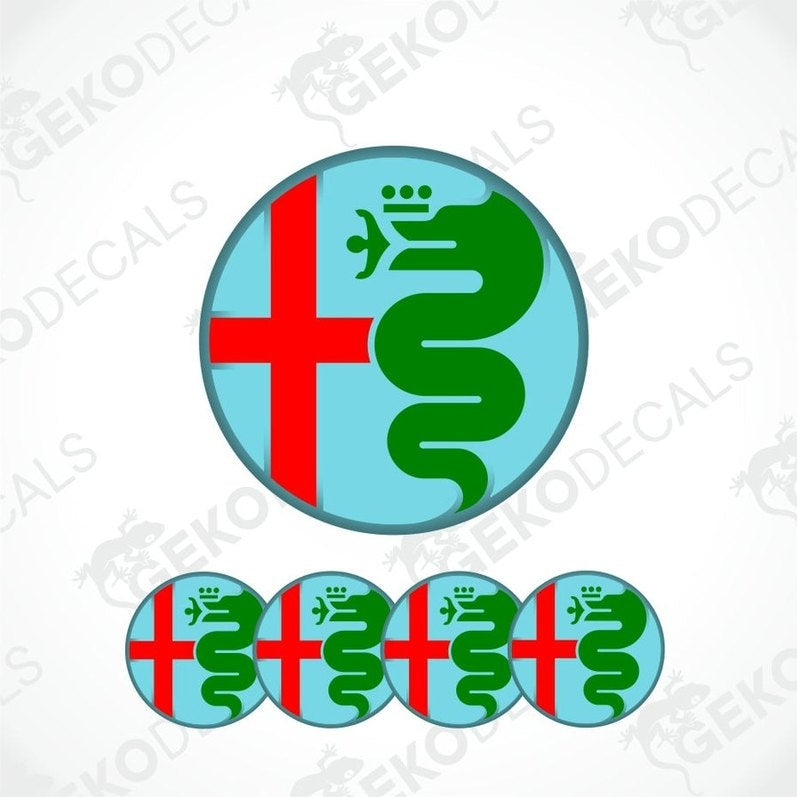 Medical symbol with green snake and red cross on a blue circle, repeated below.