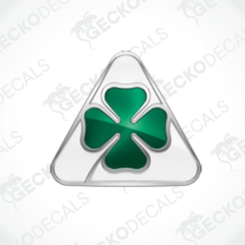 Green four-leaf clover decals, typically associated with the ALFA ROMEO Quadrifoglio logo.