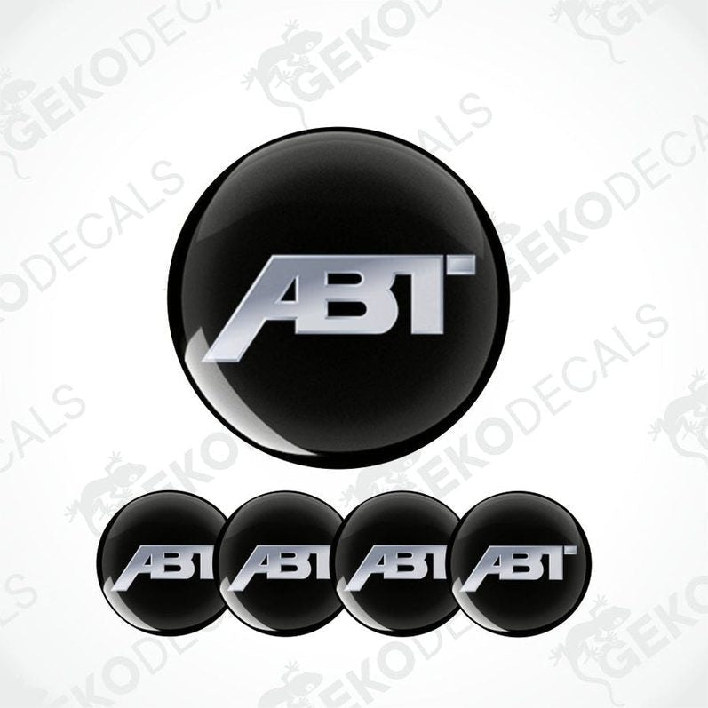ABT logo and text on a white background with 'GEKODECALS' branding.