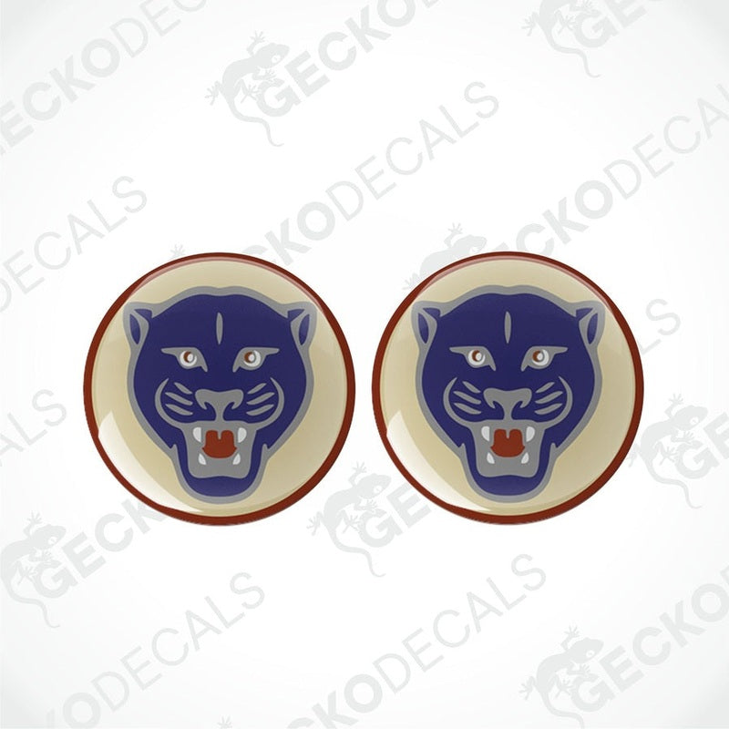 Avondale Panther epoxy caravan decal set with domed glossy finish