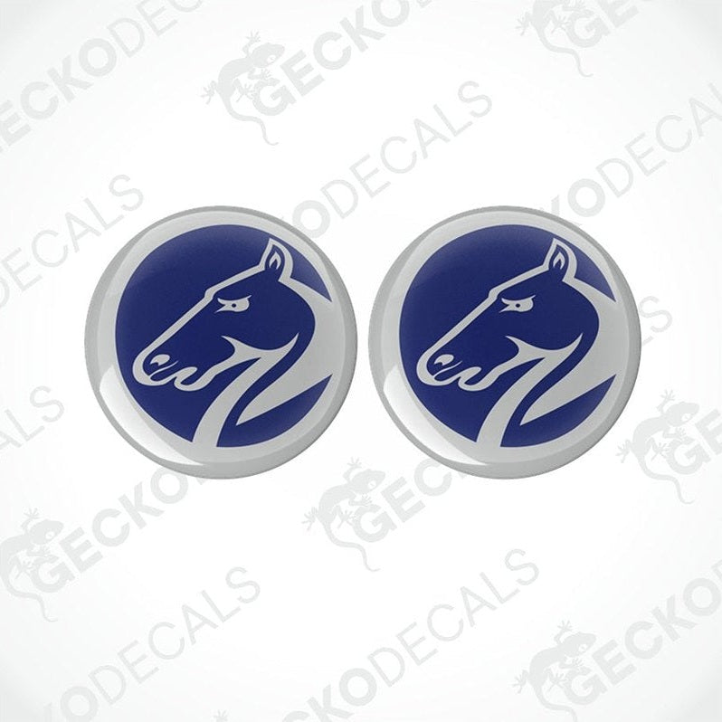 Bailey Pegasus epoxy resin domed sticker set with horse head design