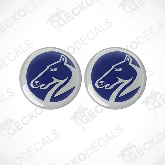 Bailey Pegasus epoxy resin domed sticker set with horse head design