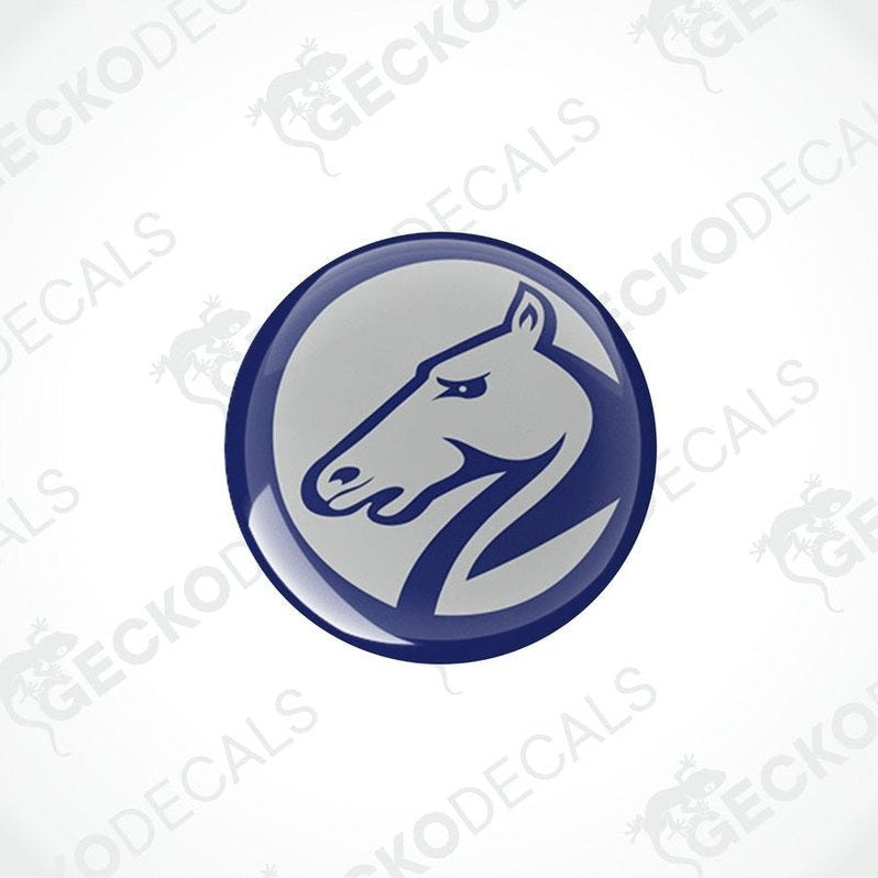 Bailey Pegasus domed epoxy decal with glossy polyurethane coating