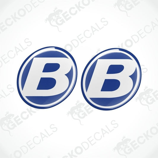 Blue B Bavaria Epoxy Decal Set with Domed Polyurethane Finish