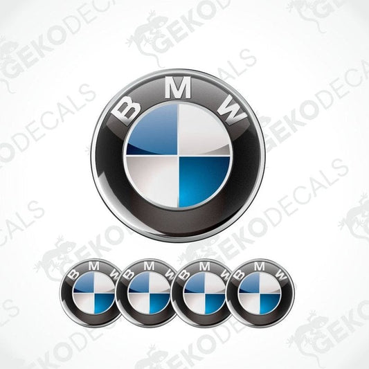 BMW logo with a metallic finish on a white background