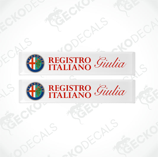 ALFA ROMEO REGISTRO ITALIANO GIULIA