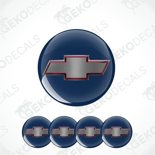 Chevrolet logo decal set on a white background with 'Geckodecals' branding.