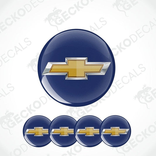 Chevrolet logo decal set on a white background with 'Gecko Decals' watermark.
