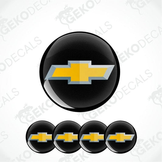 Chevrolet logo decal set on a white background with 'Gekodecals' branding.