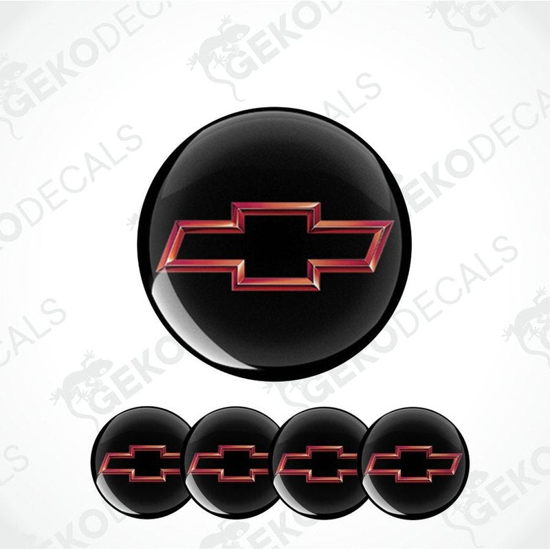 Chevrolet logo decal set on a white background with 'Gekodecals' branding.