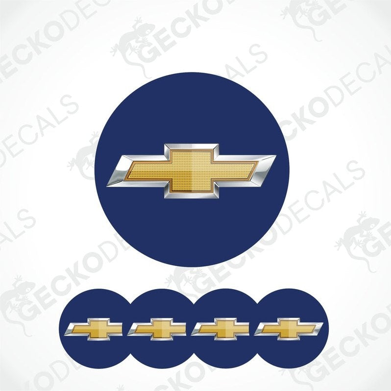 Chevrolet logo with blue circle and gold chevron on a white background