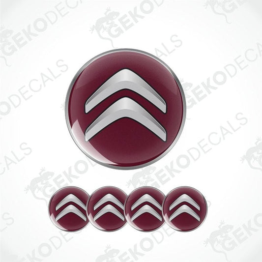 Citroén logo decal set on a white background with 'Gekodecals' watermark.