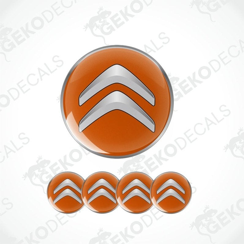 Citroén logo decal set on a white background with 'Gekodecals' branding.