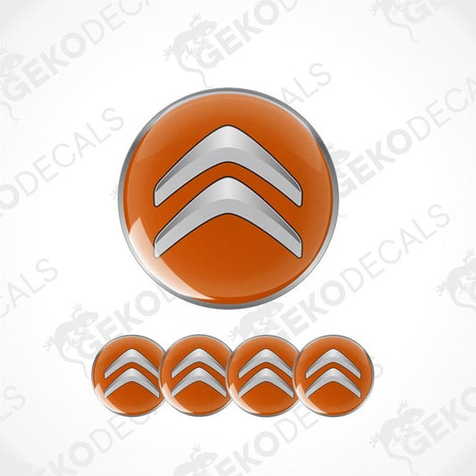 Citroén logo decal set on a white background with 'Gekodecals' branding.