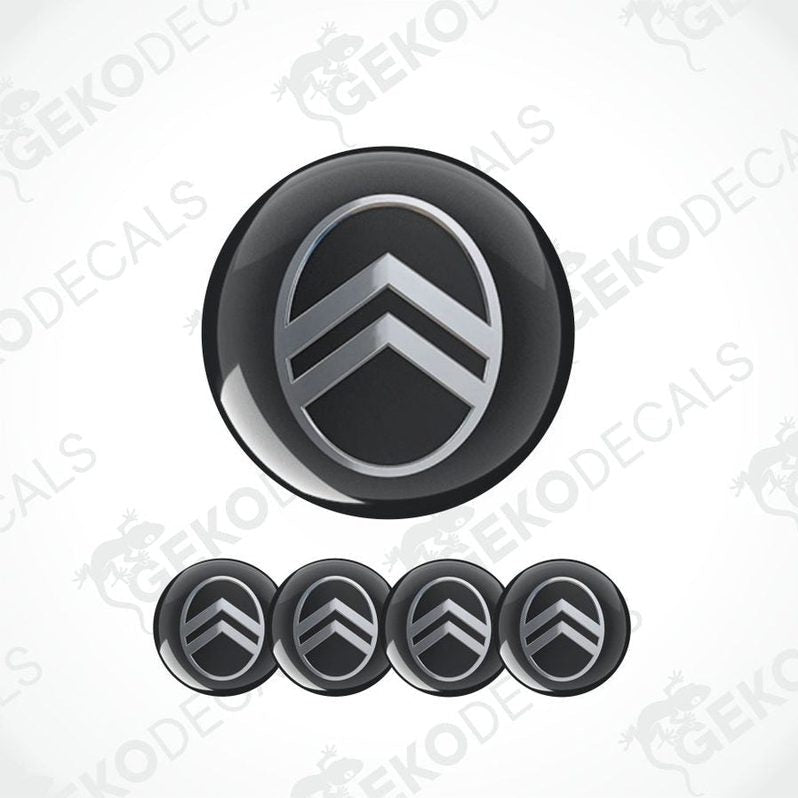 Citroén logo decal set on a white background
