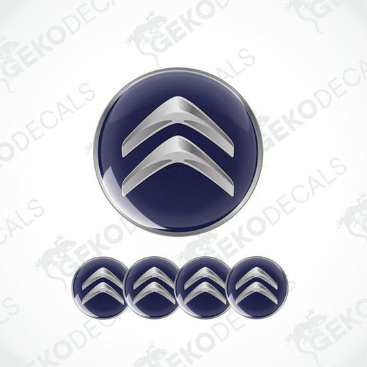 Citroén logo decal set on a white background with 'Gekodecals' branding.