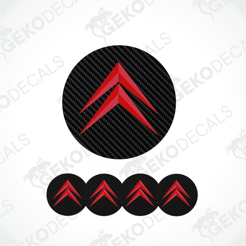 Red and black Citroén logo on a white background with 'Gekodecals' branding.