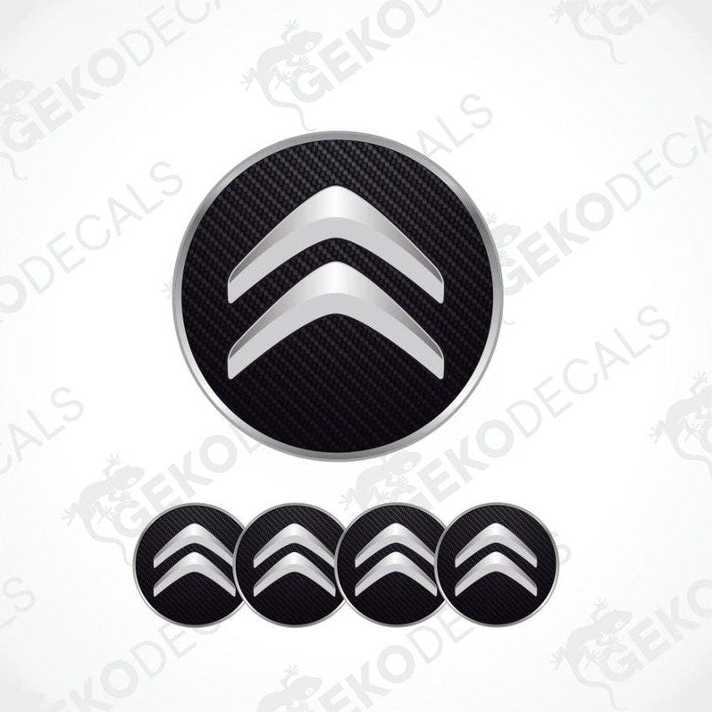 Citroén logo decal set on a white background
