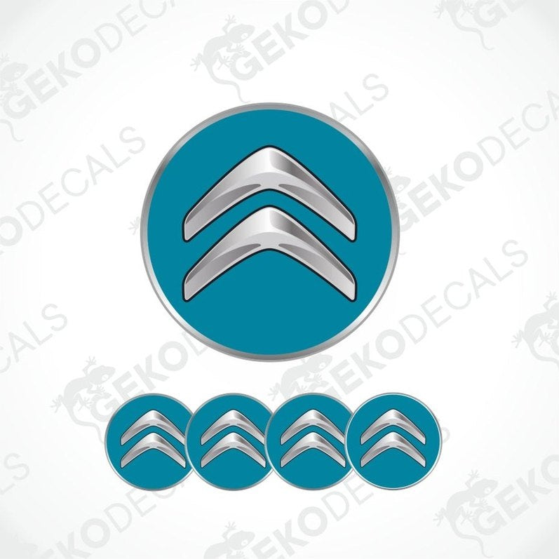 Citroén logo and brand name on a blue background
