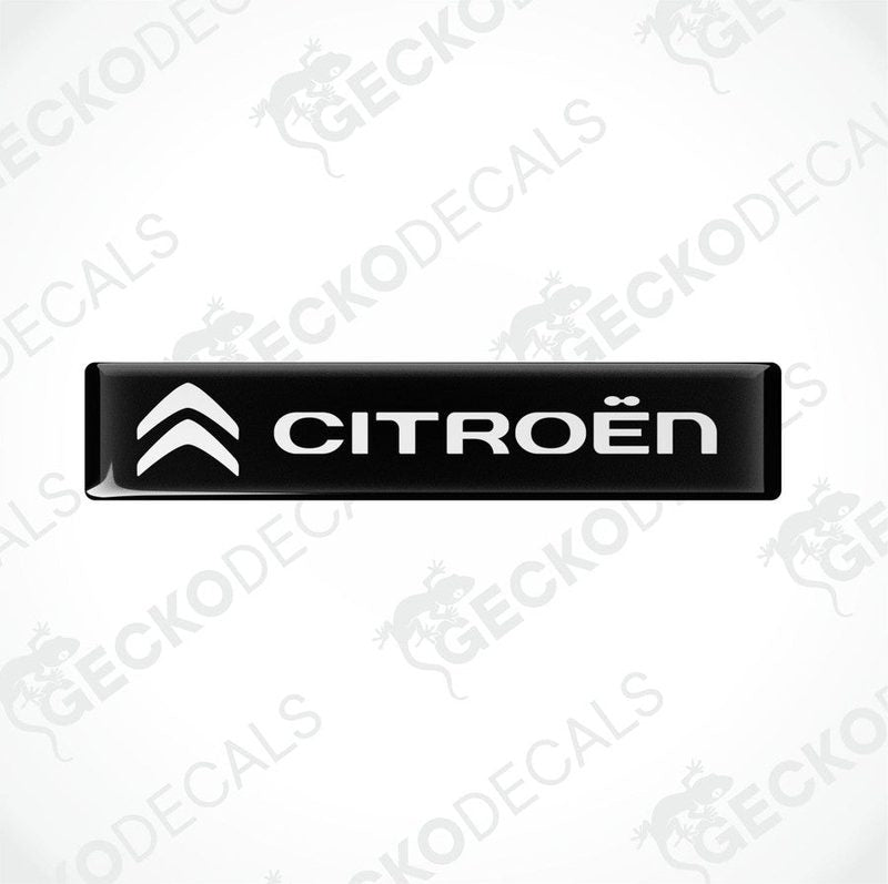  Black vinyl decals with the white CITROEN logo