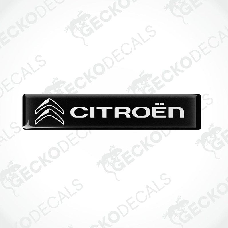  Black vinyl decals with the white CITROEN logo