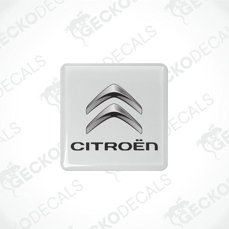 White and silver vinyl decals with the CITROEN logo.