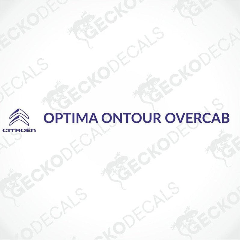 Purple Optima Ontour Overcab Citroën decorative sticker for hobby caravans