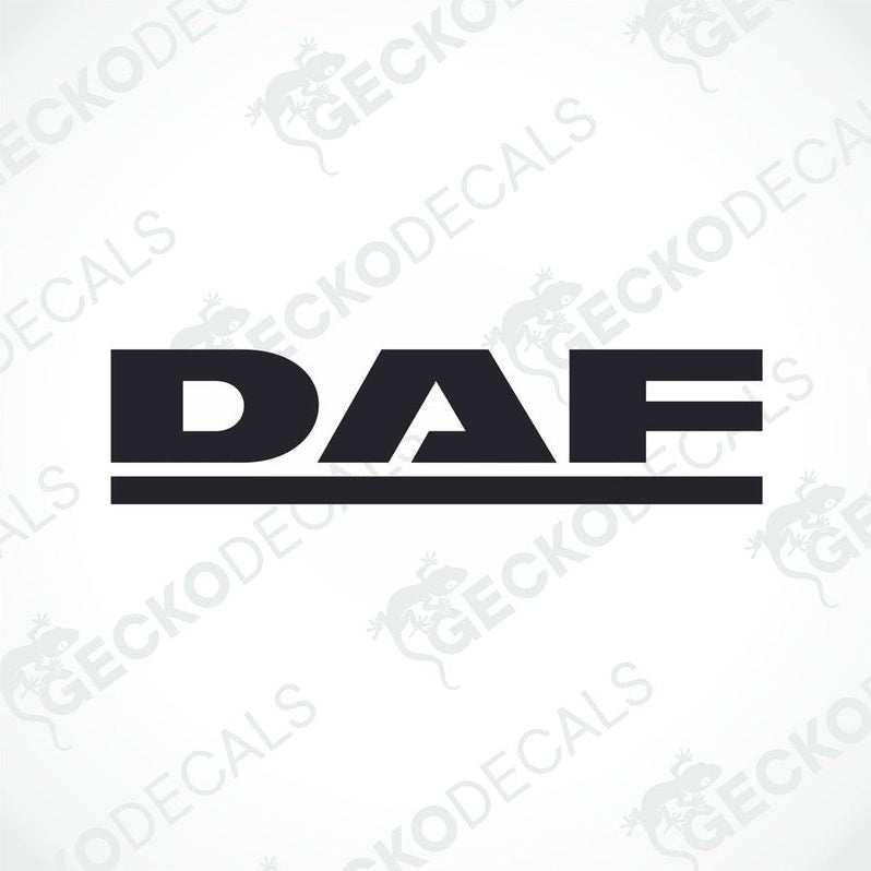 A black and white logo of DAF Eindhoven, featuring a circular design with text and a graphical element.
