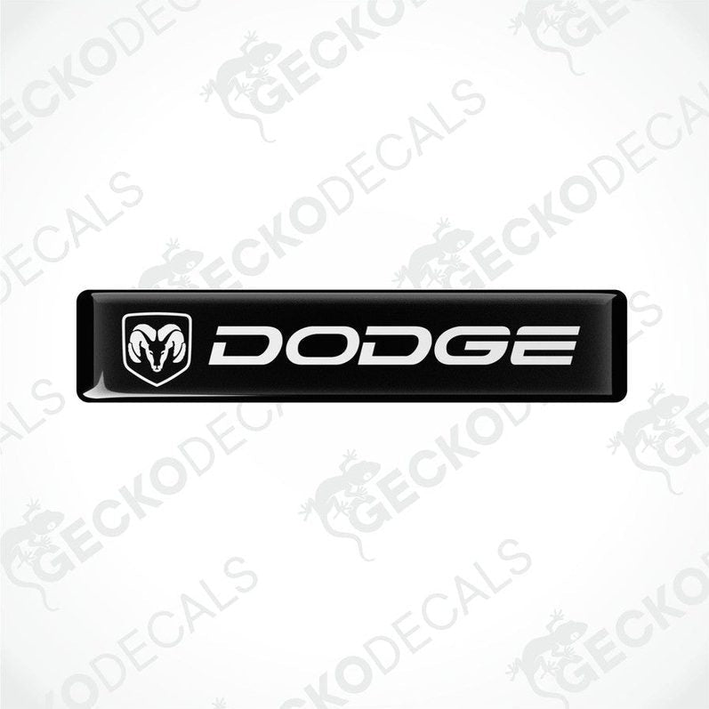  Black vinyl decals with the Dodge logo in white.
