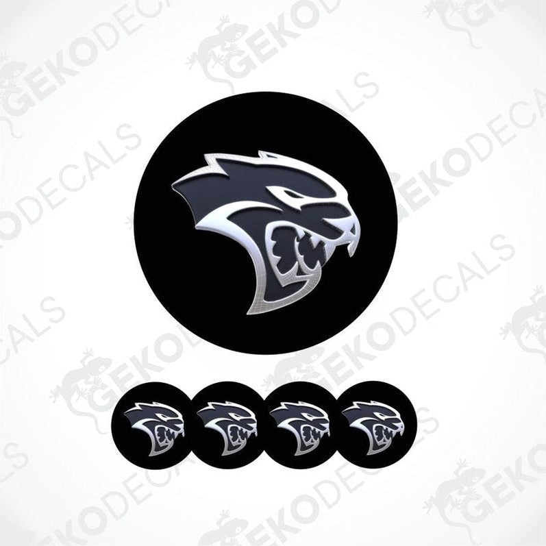 Black and silver panther decal design on a white background with 'Gekodecals' branding.