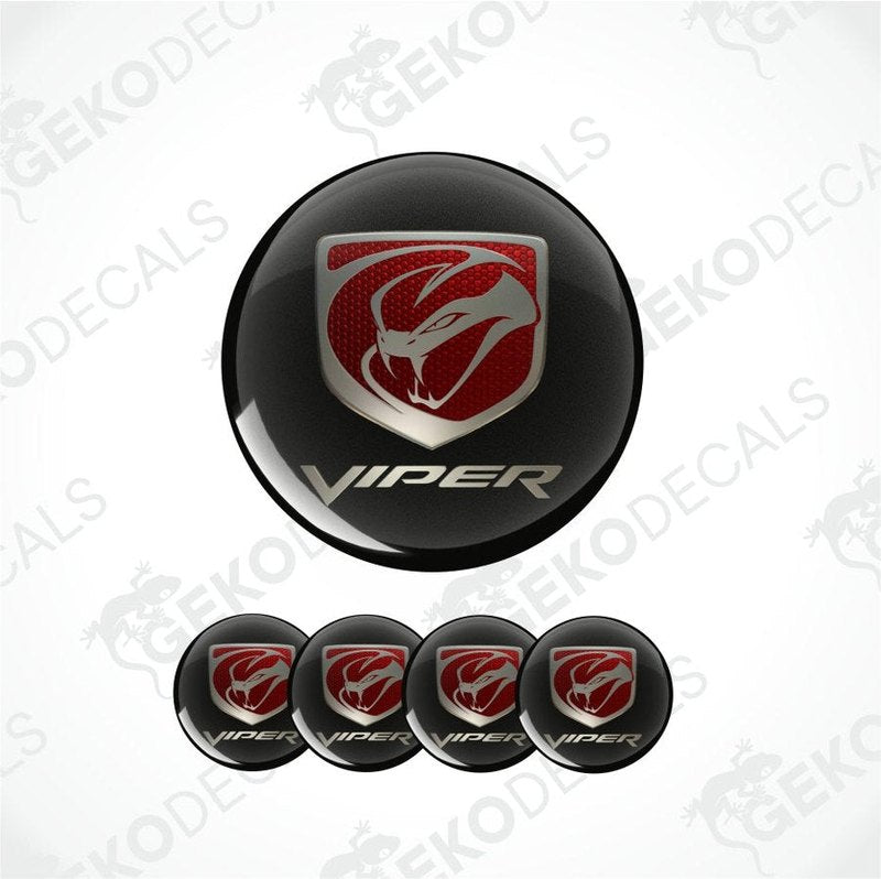 Set of 'Viper' logo car decals on a white background with 'Gekodecals' branding.