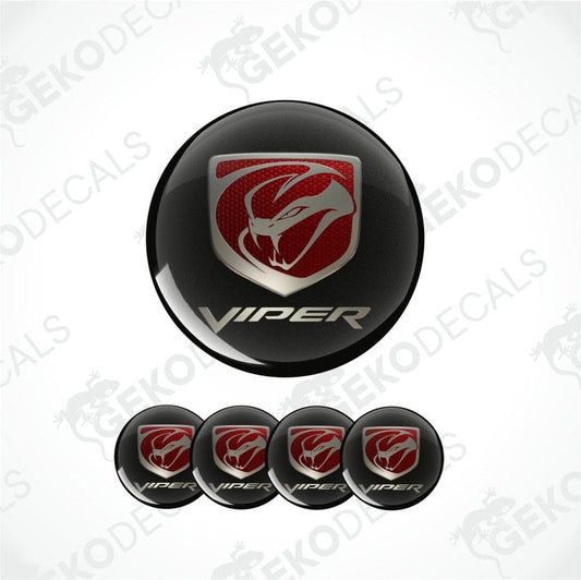 Set of 'Viper' logo car decals on a white background with 'Gekodecals' branding.