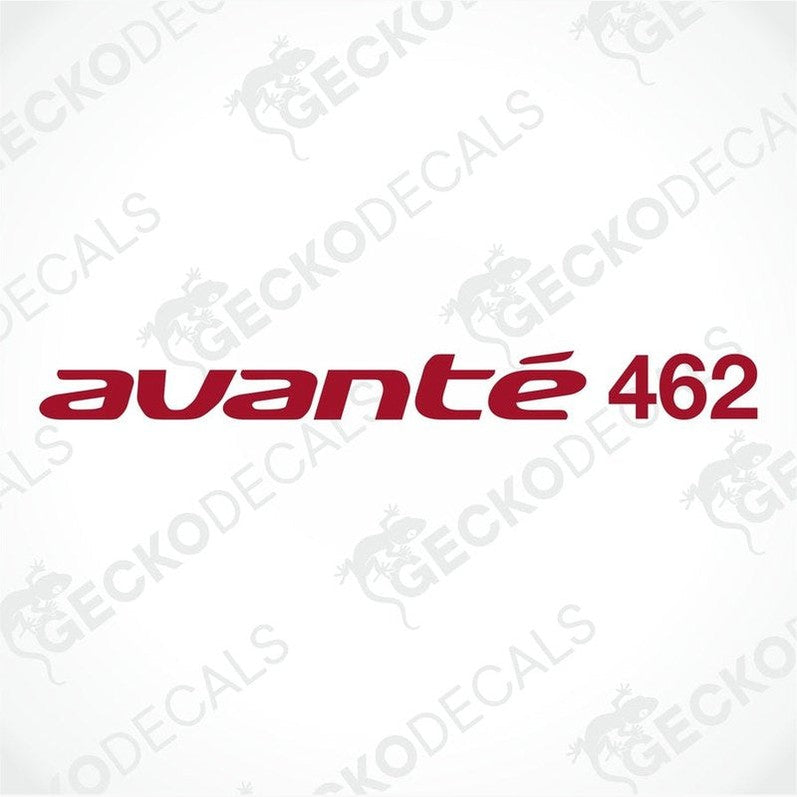 Red ELDDIS Avante 462 caravan die-cut sticker