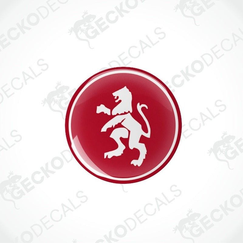 Two round red and black epoxy decals with the ELDDIS logo in the center.